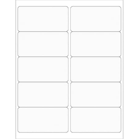 Officespace 4 x 2 in. Clear Rectangle Laser Labels, 1000PK OF2818802